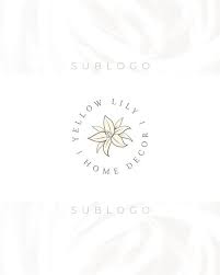 Lily Logo Floral Logo Flower Logo Premade Logo Custom Logo Watermark Logo Business Logo Websi Floral Logo Flower Logo Flower Logo Design