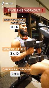 Save This For Your Next Workout Video Gym Shoulder Workout Shoulder Workout Gym Workout For Beginners