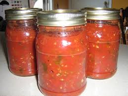 Salsa Recette A Gauche C Est La Quantite Des Ingredients Pour La Recette En Triple Et A Droite La Quantite Pour Recette Simple Triple In 2020 Salsa Hummus Jar