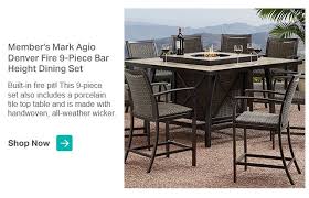 Patio furniture sets sam s club sams set outdoor furnishings 5 clearance items you do not want to miss member mark mystic ridge piece gas firepit agio heritage fire pit with sunbrella fabric shale decor best landon 4 seating backyard dining pin by nail art on renaissance 8 pc premium alante harris lake house. Just In For Outdoor Living Sam S Club Email Archive