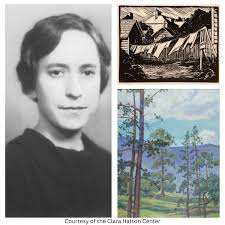 Clara Hatton was an artist who worked with a wide variety of media  including ceramics, bookbinding, oil painting, block printing, calligraphy,  and watercolor. Born in Russell County #onthisday in 1901, Hatton pursued