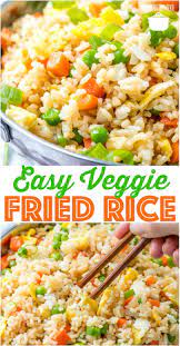 Easy Vegetable Fried Rice Recipe Vegetable Fried Rice Recipe Veggie Fried Rice Fried Rice Easy