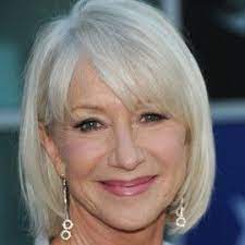 the sleek side sweep helen mirren hairstyle woman and home hair older women hairstyles gorgeous color choppy bob round face