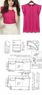 Double Skirt Baby Collar Shirt Sewing Top Clothing Patterns Sewing Blouses