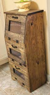 I fell in love with provence! Rustic Vegetable Bin Potato Bread Box Storage Cupboard Etsy Rustic Storage Primitive Decorating Diy Furniture