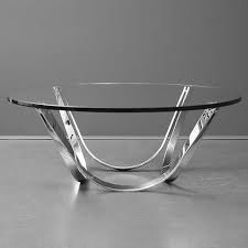 Dunbar Roger Sprunger Couchtisch Glasplatte Chrom 1960er Design Vintage