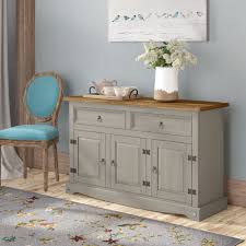It comes with four (4) large drawers with ball bearing high quality drawer glides and two (2) doors with two (2) interior adjustable shelves on each side. Sideboards Buffet Tables Wayfair