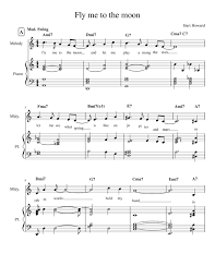 Fly Me To The Moon Sheet Music For Piano Flute Solo Musescore Com