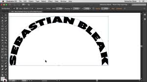 Q)how do i distort text in illustrator? Adobe Illustrator Warp Outlined Text Nsl Wk 269 Youtube