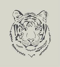 Funfrance est le spécialiste en dessins de animaux pour les meilleurs coloriages de tigre en téléchargement gratuit pour enfants et pour adultes. Tigre Tete De Tigre Pochoir En Vinyle Adhesif Ref 134 2 Decoration D Interieur Par Larabesque Vinyle Adhesif Pochoir Tete De Tigre