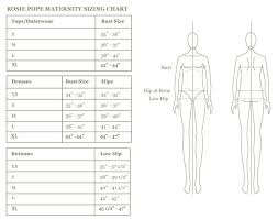 maternity size chart rosie pope maternityrosie pope maternity