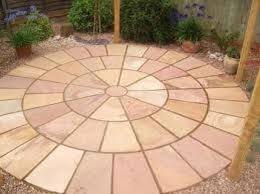 Laying gray concrete paving slabs in house courtyard driveway patio. How To Lay Paving Slabs Patios And Driveways Midland Stone
