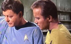 Kirk used to lose his uniform shirt at the drop of a hat. But what is the  only episode where Spock is shirtless?