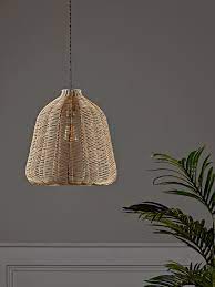 Natural Chevron Rattan Shade Rattan Shades Modern Ceiling Light Lamp Shades Uk