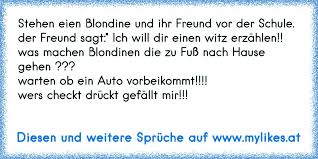 Frank, du deinen vater anrufen. Stehen Eien Blondine Und Ihr Freund Vor Der Schule Der Freund Sagt Ich Will Dir Einen Witz Erzahlen Was Machen B