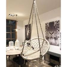 Fauteuil Suspendu Coton Blanc Marque Marque Hanjel Siege A Suspendre Chaise Hamac Balancelle 76x76x170cm En 2020 Fauteuil Suspendu Hamac Balancelle Et Fauteuil