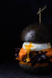 Orange Is The New Black Burger Easy Recipes By Holy Whisk Blog Black Burger Black Food Burger