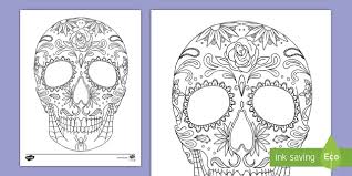 These free, printable summer coloring pages are a great activity the kids can do this summer when it. Day Of The Dead Sugar Skull Coloring Page