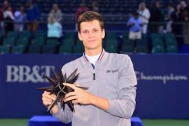 Born 11 february 1997) is a polish professional tennis player. Atp Winston Salem Hubert Hurkacz Wins First Atp Title For Poland Since