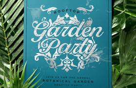 How To Create A Rooftop Garden Party Flyer In Photoshop In 2020 Party Flyer Rooftop Garden Flyer Design
