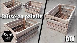 Les caisses en bois dans le jardin et dans les balcons. Fabriquer Une Petite Caisse En Palette Youtube