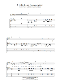 Check spelling or type a new query. A Little Less Conversation Sheet Music Elvis Presley Guitar Tab