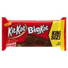 Light, crispy wafers covered in milk chocolate; Kit Kat Big Kat Milk Chocolate King Size Wafer Bar Kit Kat 3 Oz Delivery Cornershop By Uber