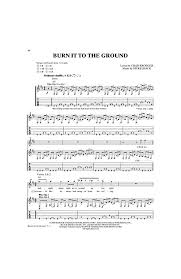 Burn it to the ground. Burn It To The Ground By Chad Kroeger Nickelback Alfred Music Prima Music