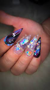 Outta This World Decal Nail Stickers Etsy Nails Alien Nails Rave Nails