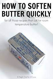 How To Soften Butter Quickly Soften Butter Recipes Cooking Kitchen