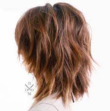 Medium Shaggy Layered Hairstyle For Thick Frizzy Hair Thick Hair Styles Haircut For Thick Hair Medium Length Hair With Layers