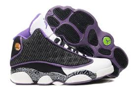 Air Jordan 13 Purple Black White Pin By Kelley Burkes On Shoes Air Jordans Women Shoes Online Nike Shoes Jordans