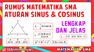 Aturan Sinus Dan Cosinus Luas Segitiga Trigonometri Rumus Kelas 10 Jari Jari Lingkaran Luar Youtube
