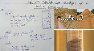 How To Measure The Volume Of Silt Content In Sand Silt Sand Soil Mechanics