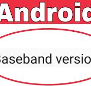 How To Check Baseband Version In Android