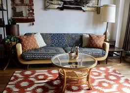 Vintage Boho Round Rattan And Glass Coffee Table Coffee Table Glass Coffee Table Rattan