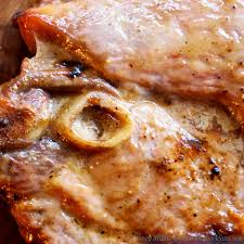Combine remaining ingredients and brush over the steaks. Fresh Ham Steak With Mustard Cider Glaze She Cooks He Cleans