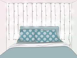 Sketch out a word on your wall, then trace over it with string lights. 3 Ways To Hang String Lights From The Ceiling Wikihow