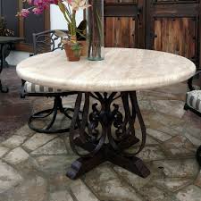A wide variety of coffee table legs wrought iron options are available to you, such as iron, cast. Mexports By Susana Molina Chantli 48 Stone Iron Pedestal Dining Table Wayfair