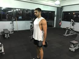Exercice de musculation de base pour les biceps. Exercice Musculation Biceps Curl Halteres Debout