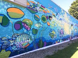 This mural is acrylic and the size is 10'x7', i had to rent a scaffolding to paint it. Mural Map List 100 West Mi Street Murals Will Add Color To Your Next Family Walk Plus A Scavenger Hunt Grkids Com