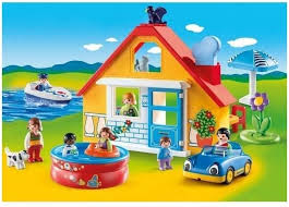Buy playmobil 9527 123 holiday cottage playset at argos. Playmobil Holiday Home Colourful 9527 Amazon De Spielzeug