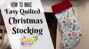 There are 3846 christmas stockings quilted for sale on etsy, and they cost $37.76 on average. How To Make A Quilted Christmas Stocking Youtube