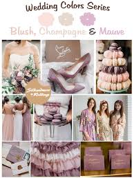 Restrained wealth and glamour, sophistication. Blush Champagne And Mauve Wedding Color Palette Robes By Silkandmore