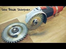 Making Saw Blade Sharpner Using A Hand Grinder Angle Grinder Hack Youtube Blade Sharpening Saw Blade Table Saw Blades
