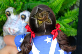 However, it also occurs on one of the hottest days of the year; The Star Bun Combo 4th Of July Hairstyles Cute Girls Hairstyles