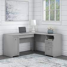 It has two drawers for storing office supplies, and a cubby so you can easily grab what you need during the workday. Fairview L Shaped Desk And Storage Cabinet By Bush Furniture On Sale Overstock 31451729