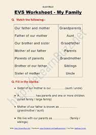 May 08, 2021 · worksheet for class 1 maths: My Family Worksheet For Evs Elearnbuzz