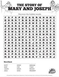 Kids, as well as adults, love these word searches. Luke 2 Mary And Joseph Christmas Story Bible Word Search Puzzles Sharefaith Kids