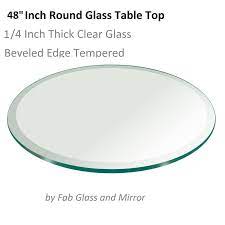 Table base available in black and white finish. 48 Round Tempered Glass Table Top 1 4 Thick With 1 Beveled Edge Glass Top Table Round Glass Table Top Tempered Glass Table Top